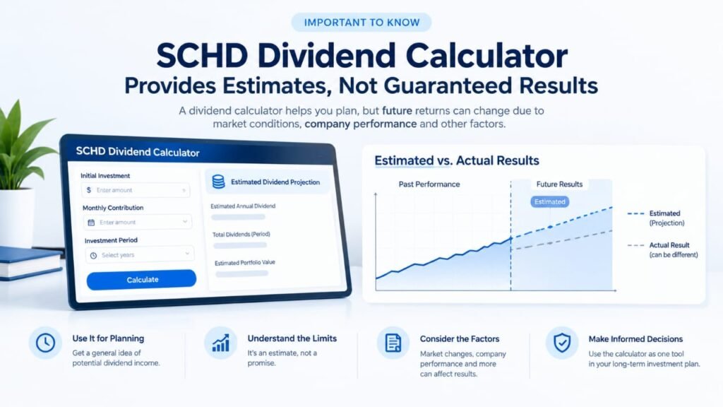 SCHD Dividend Calculator provides estimates