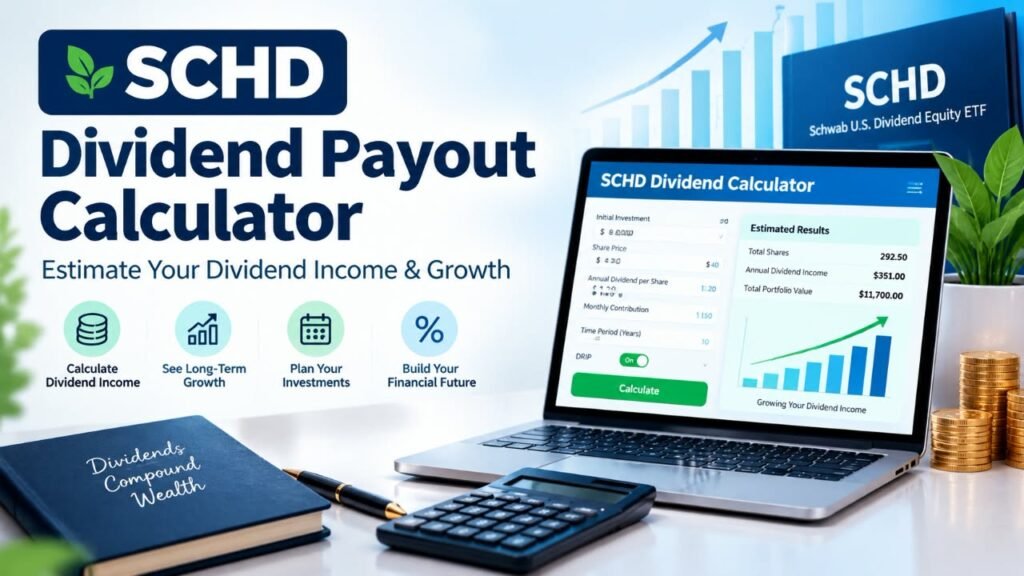 SCHD Dividend Payout Calculator for estimating dividend income and growth